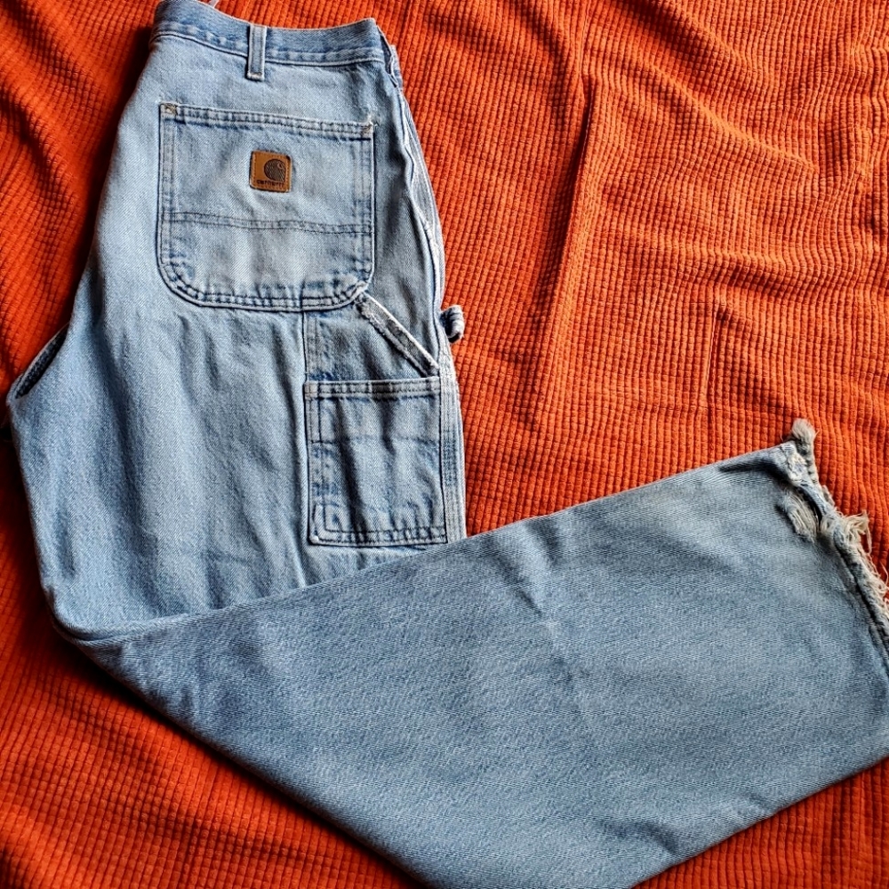 Distressed Carhartt men's jeans